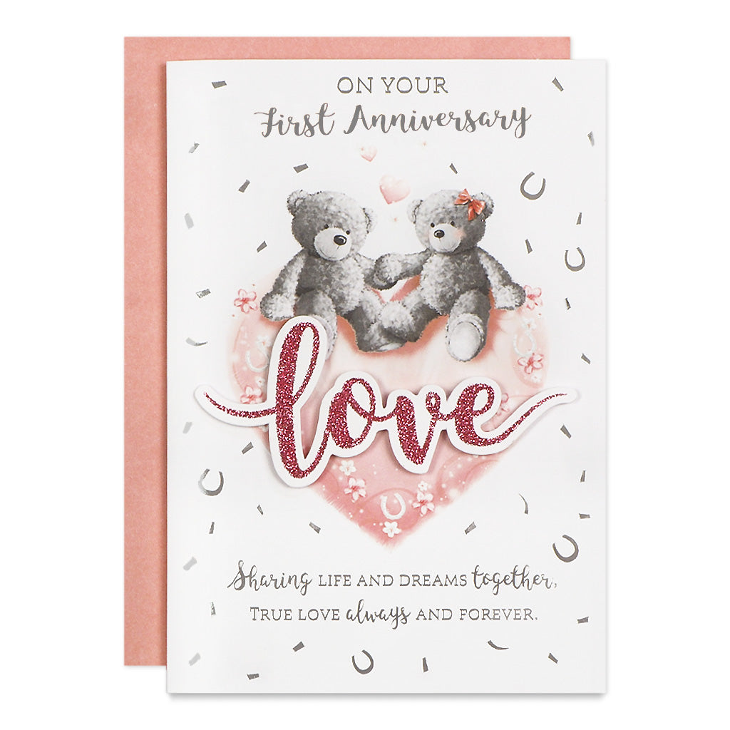 6pk Cards C50 Your 1st Anniversary - Tiger Feet Ireland