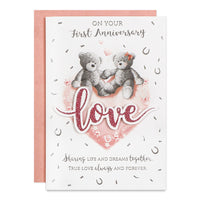 6pk Cards C50 Your 1st Anniversary - Tiger Feet Ireland
