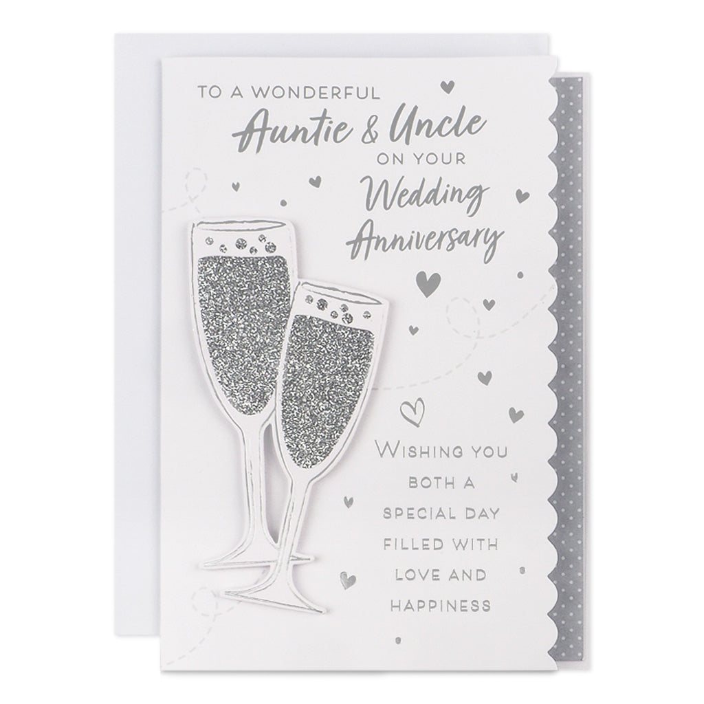6pk Cards C50 Auntie & Uncle Anniversary - Tiger Feet Ireland