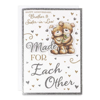 6pk Cards C75 Brother & Sister-In-Law Anniversary - Tiger Feet Ireland