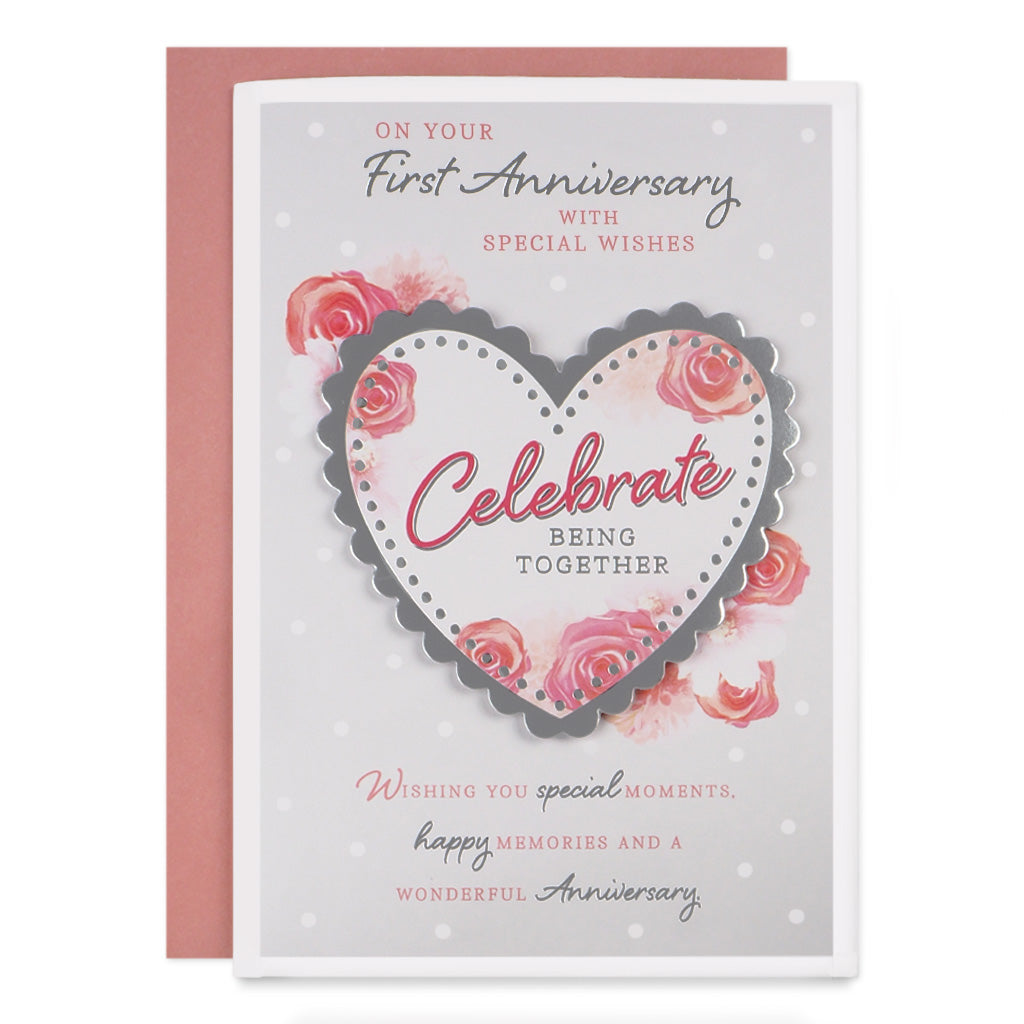 6pk Cards C75 Your 1st Anniversary - Tiger Feet Ireland