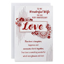 6pk Cards C75 Wife Ruby Anniversary - Tiger Feet Ireland