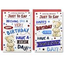 12pk Cards C50 Birthday Great-Grandson - Tiger Feet Ireland