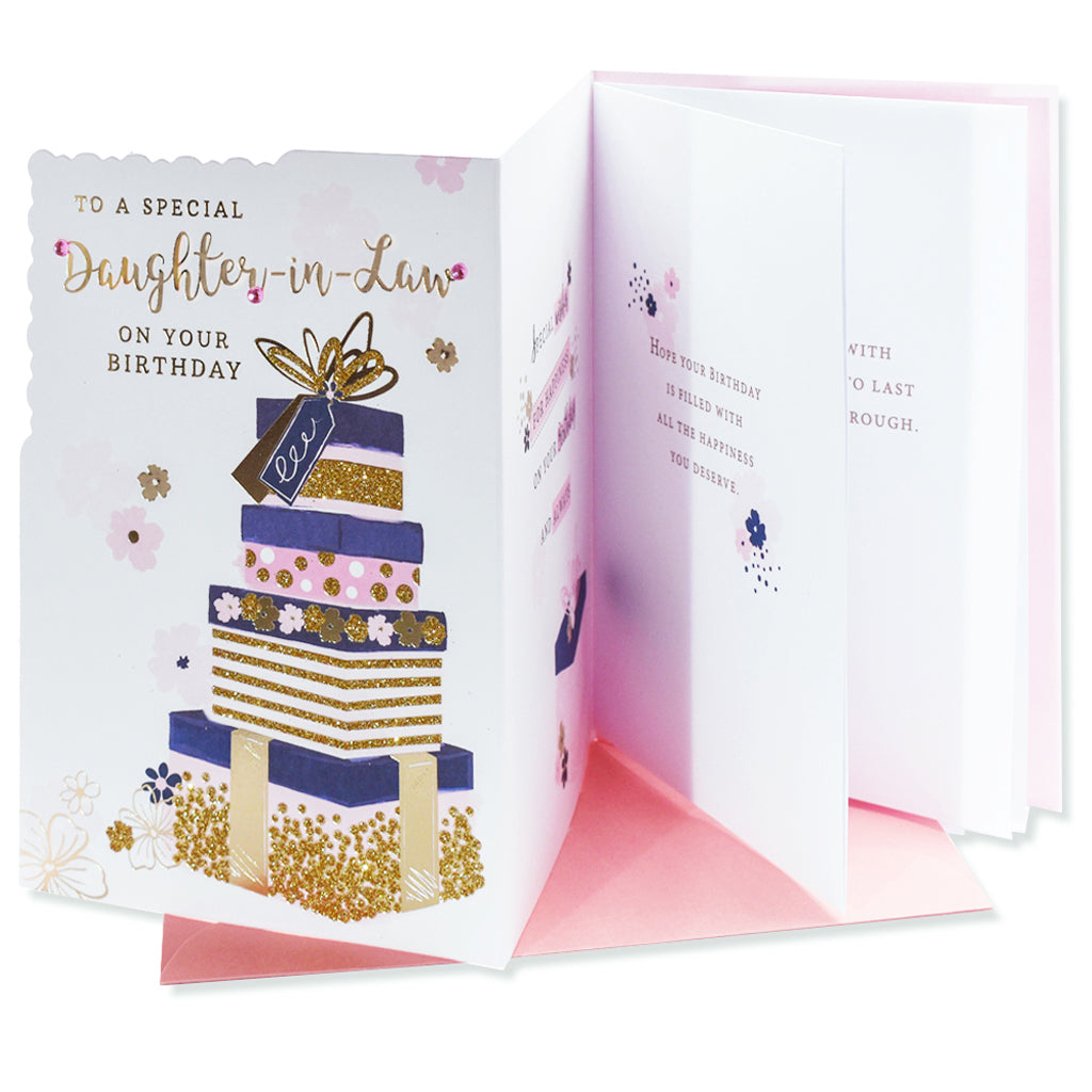 6pk Cards C50 Birthday Daughter-In-Law - Tiger Feet Ireland