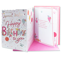 6pk Cards C75 Birthday Sister - Tiger Feet Ireland