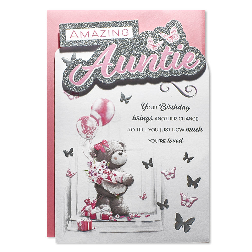 6pk Cards C75 Birthday Auntie - Tiger Feet Ireland