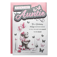 6pk Cards C75 Birthday Auntie - Tiger Feet Ireland