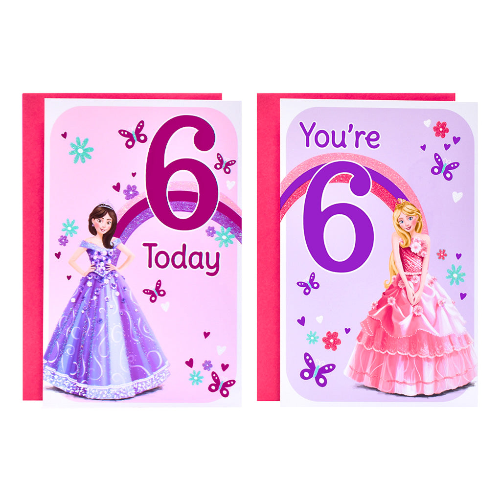 Poppyhill 12 Pack Cards C50 Birthday Age 6