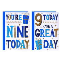 Poppyhill 12 Pack Cards C50 Birthday Age 9