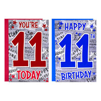Poppyhill 12 Pack Cards C50 Birthday Age 11