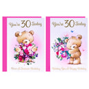 12pk Cards C50 Birthday Age 30 - Tiger Feet Ireland