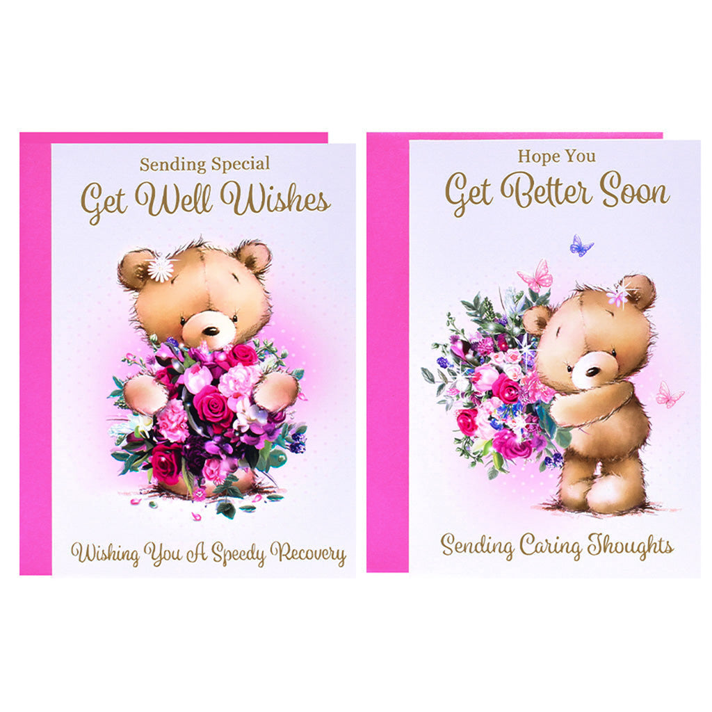 12pk Cards C50 Get Well - Tiger Feet Ireland