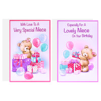 12pk Cards C50 Birthday Niece - Tiger Feet Ireland