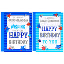 12pk Cards C50 Birthday Great-Grandson - Tiger Feet Ireland