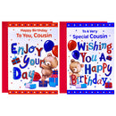 12pk Cards C50 Birthday Cousin - Tiger Feet Ireland