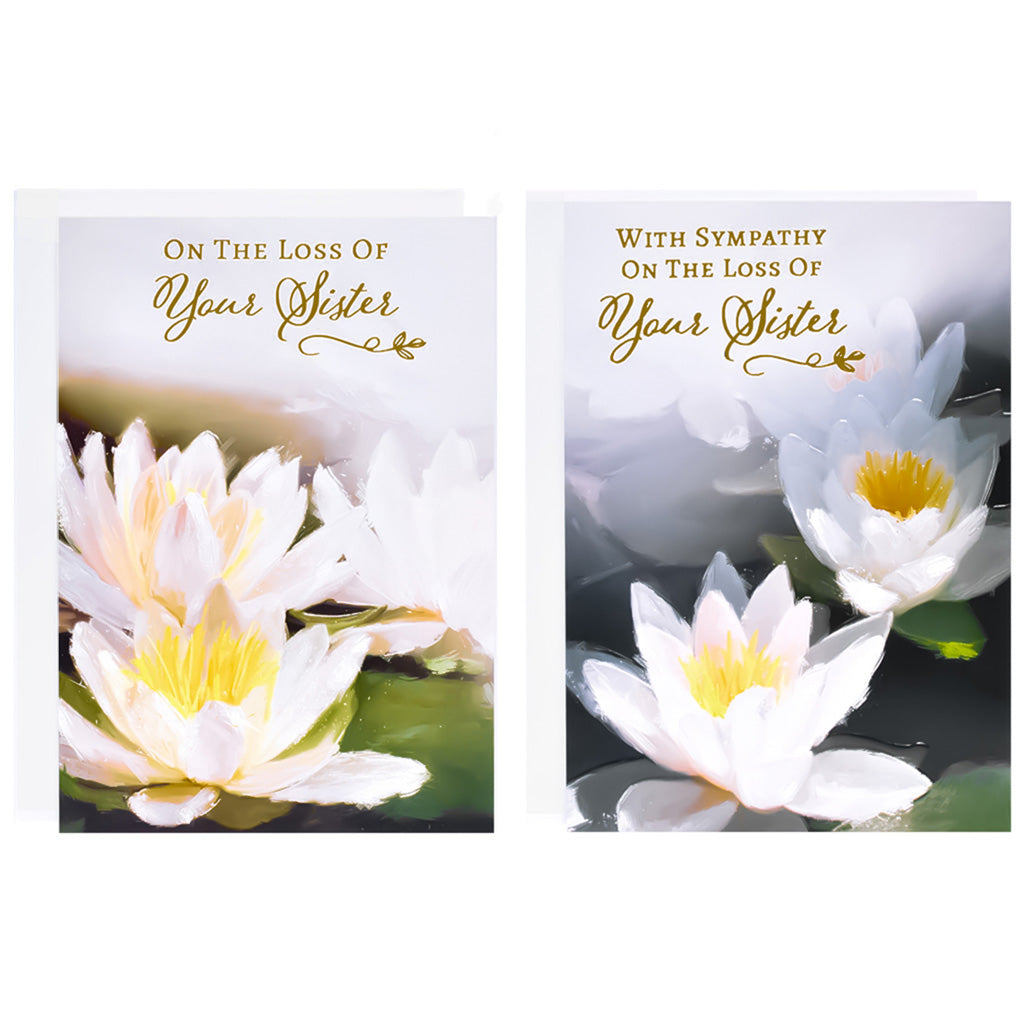 12pk Cards C50 Sympathy Loss Of Sister - Tiger Feet Ireland