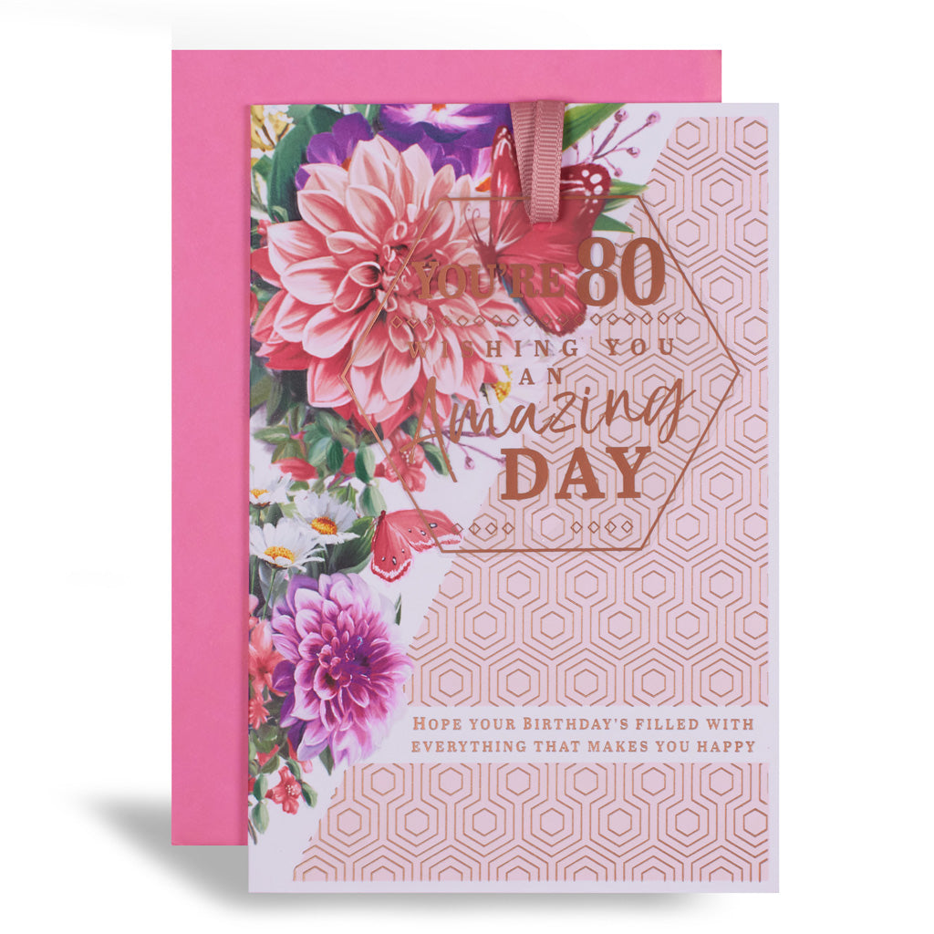 6pk Cards C50 Birthday Age 80 - Tiger Feet Ireland