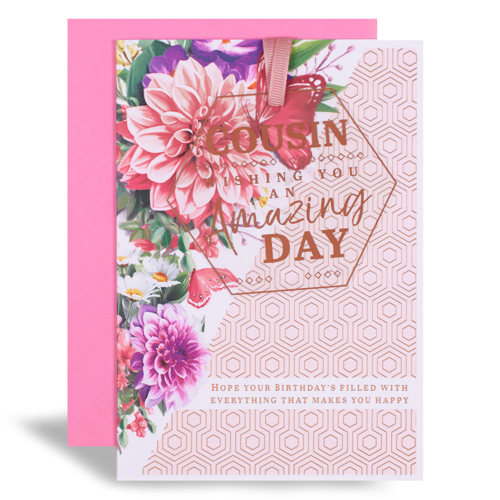 6pk Cards C50 Birthday Cousin - Tiger Feet Ireland
