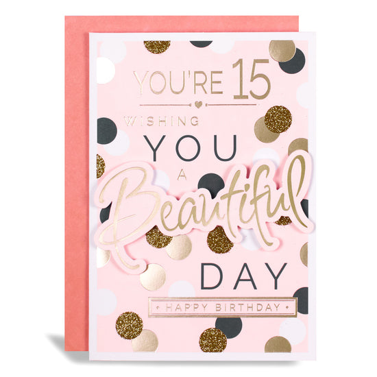 6pk Cards C50 Birthday Age 15