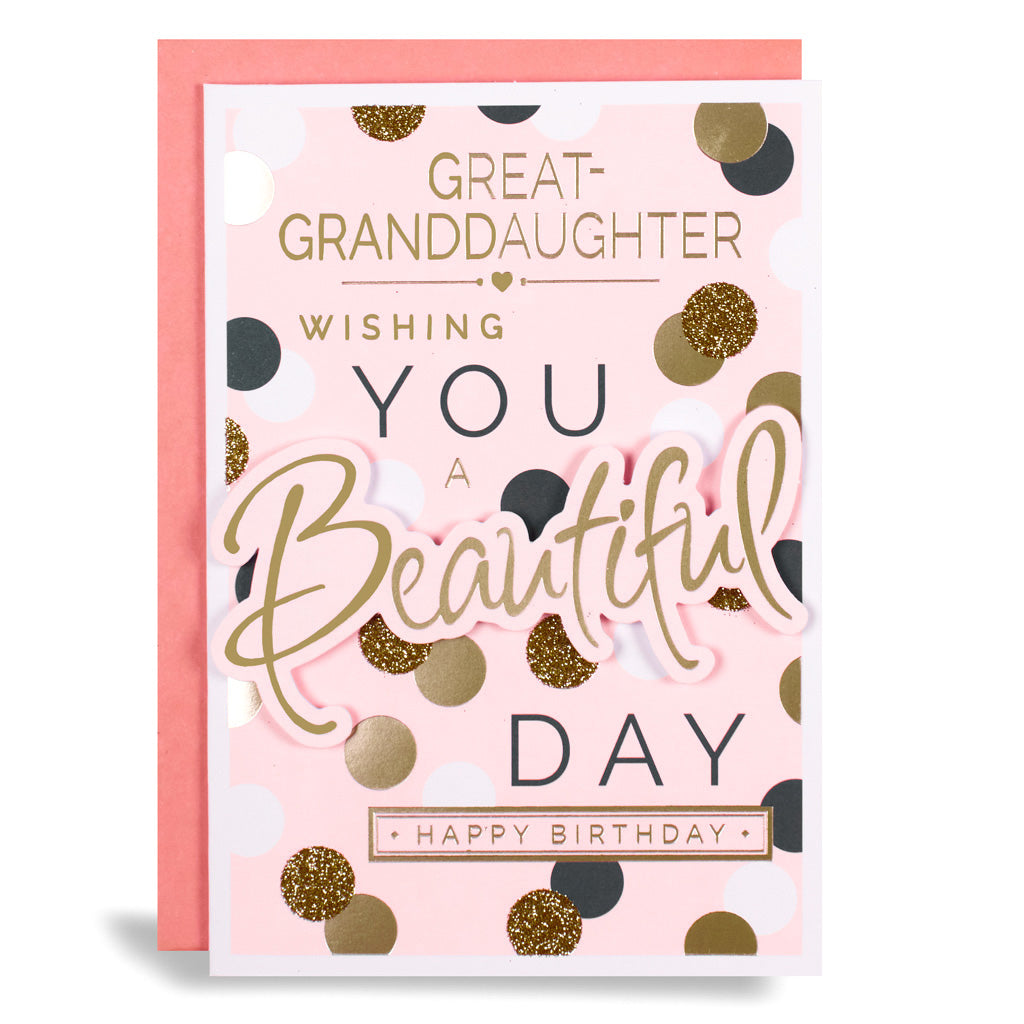 6pk Cards C50 Birthday Great-Granddaughter - Tiger Feet Ireland
