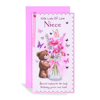 6pk Cards C55 Birthday Niece - Tiger Feet Ireland