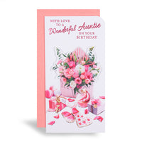 6pk Cards C55 Birthday Auntie - Tiger Feet Ireland