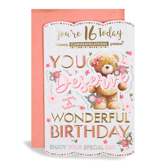 6pk Cards C75 Birthday Age 16