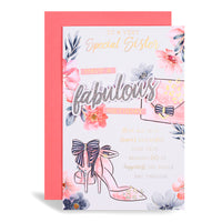 6pk Cards C75 Birthday Sister - Tiger Feet Ireland