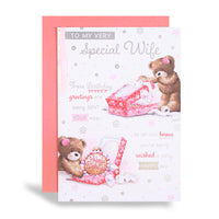 6pk Cards C90 Birthday Wife - Tiger Feet Ireland