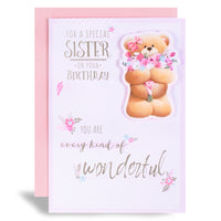 6pk Cards C90 Birthday Sister - Tiger Feet Ireland