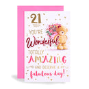 6pk Cards C375 Birthday Age 21 - Tiger Feet Ireland