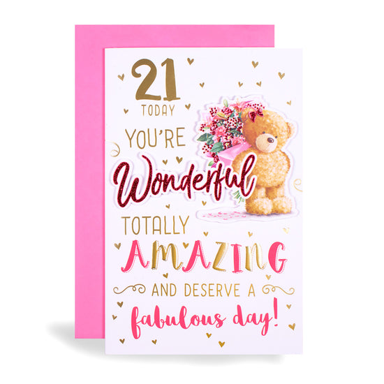 6pk Cards C375 Birthday Age 21
