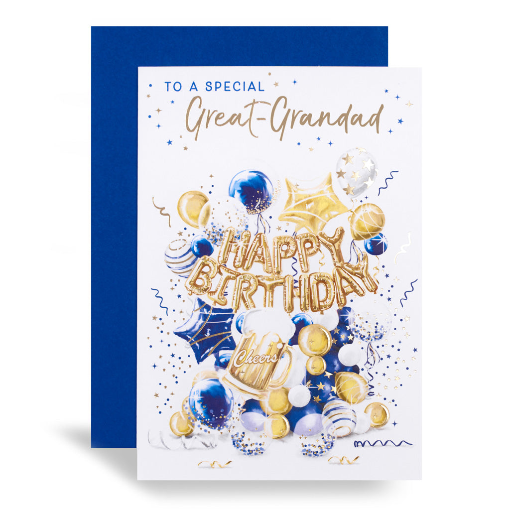6pk Cards C50 Birthday Great-Grandad - Tiger Feet Ireland