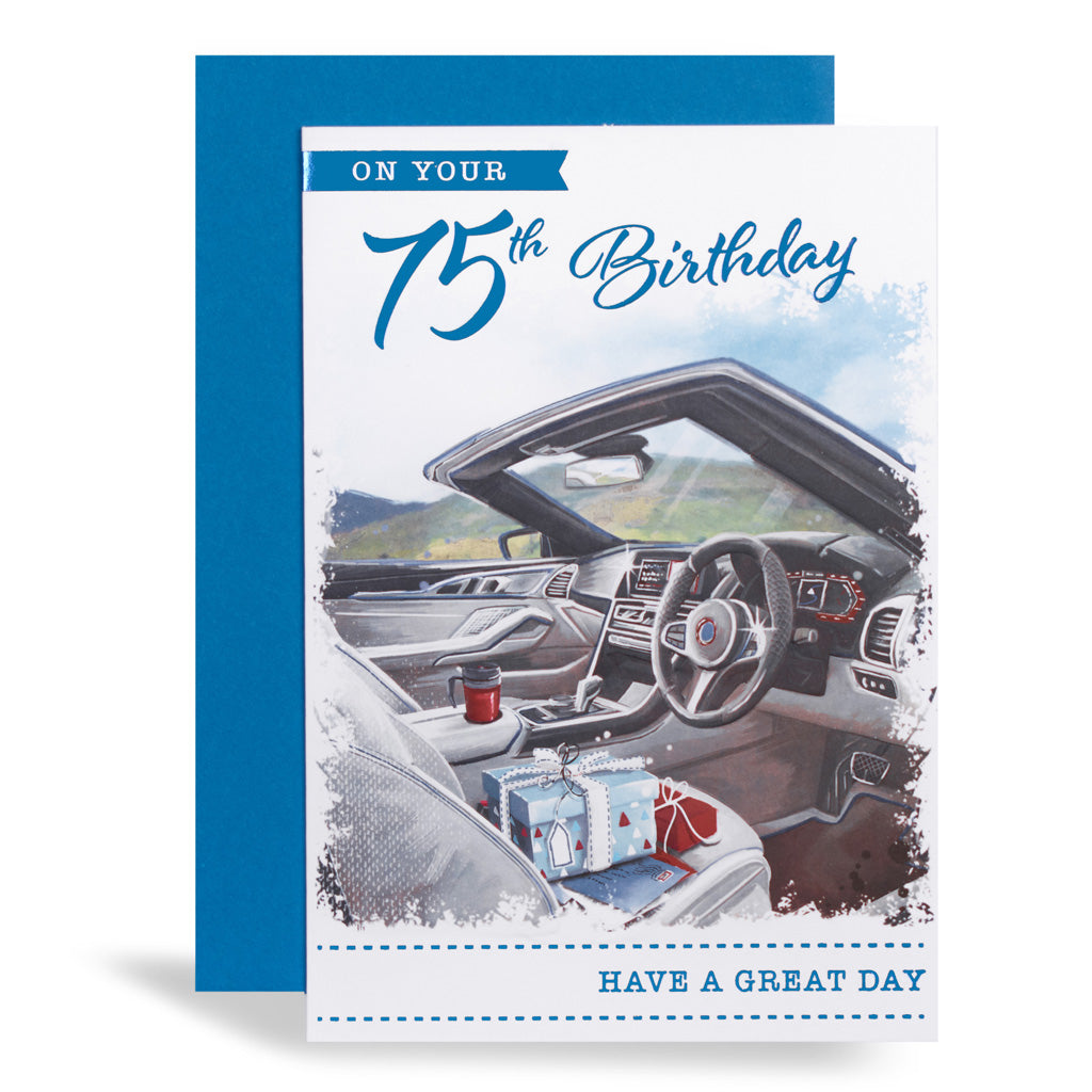 6pk Cards C50 Birthday Age 75 - Tiger Feet Ireland