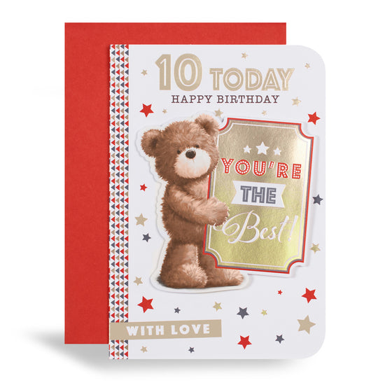 6pk Cards C50 Birthday Age 10