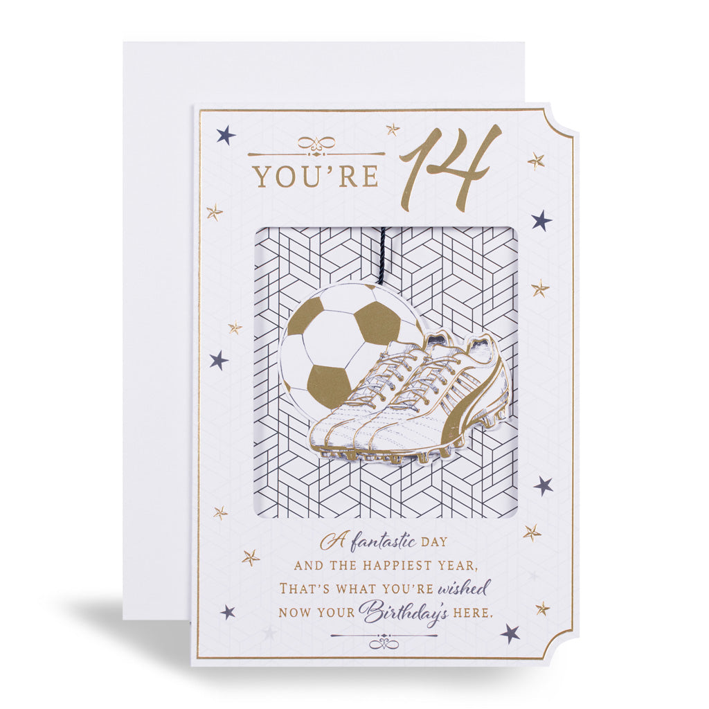 6pk Cards C50 Birthday Age 14 - Tiger Feet Ireland