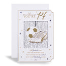 6pk Cards C50 Birthday Age 14 - Tiger Feet Ireland