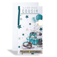 6pk Cards C55 Birthday Cousin - Tiger Feet Ireland
