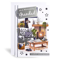 6pk Cards C75 Birthday Grandad - Tiger Feet Ireland