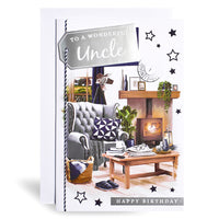 6pk Cards C75 Birthday Uncle - Tiger Feet Ireland