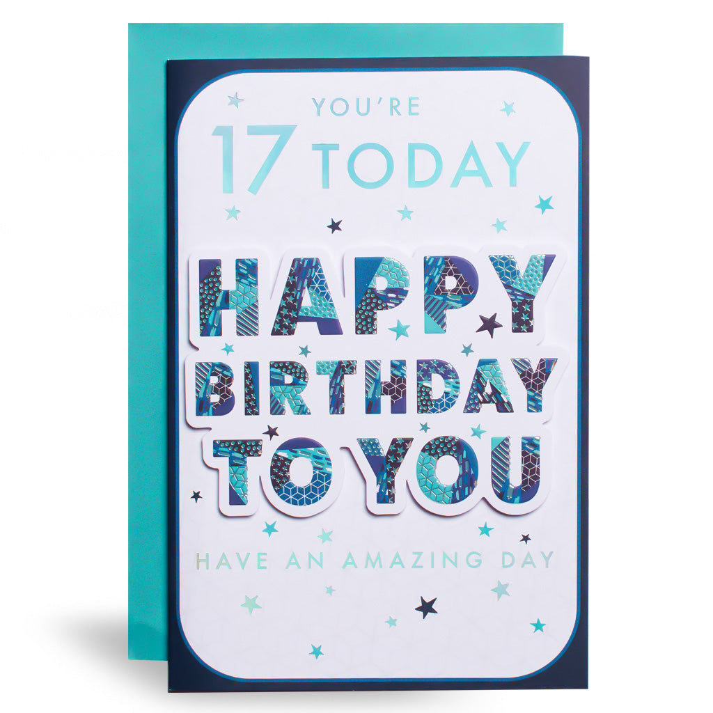 6pk Cards C75 Birthday Age 17 - Tiger Feet Ireland