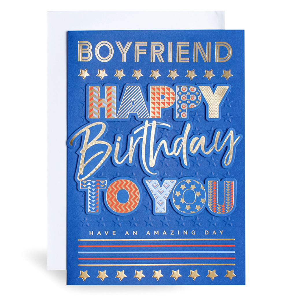 6pk Cards C90 Birthday Boyfriend - Tiger Feet Ireland