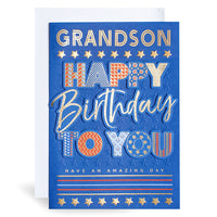 6pk Cards C90 Birthday Grandson - Tiger Feet Ireland