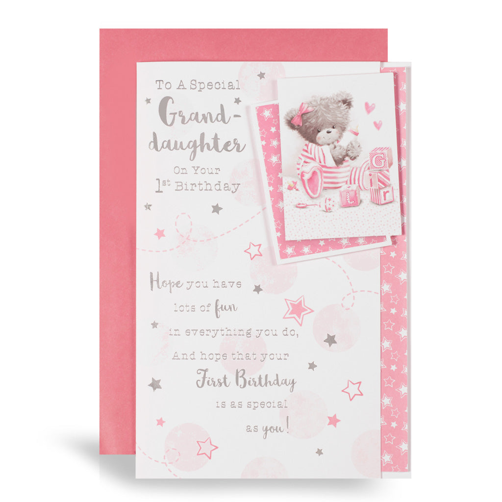 6pk Cards C75 Age 1 Granddaughter - Tiger Feet Ireland