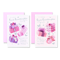 12pk Cards C50 Birthday Great-Granddaughter - Tiger Feet Ireland