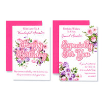 12pk Cards C50 Birthday Auntie - Tiger Feet Ireland