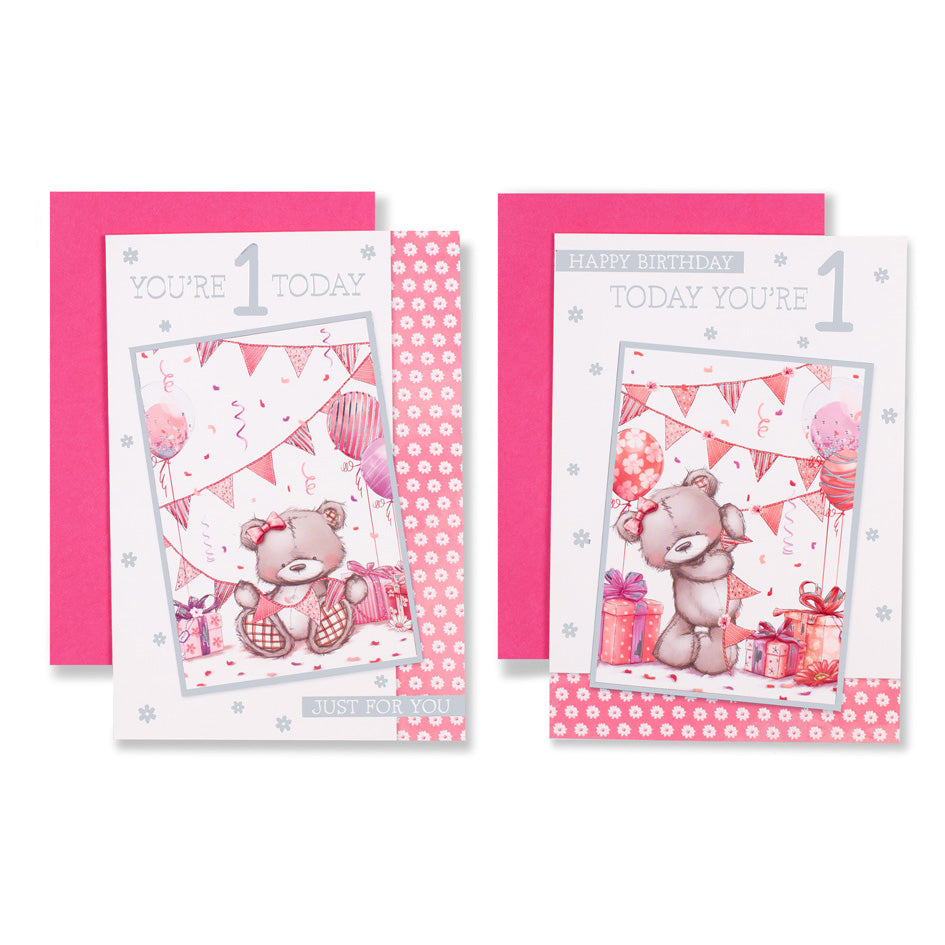 12pk Cards C50 Birthday Age 1 - Tiger Feet Ireland
