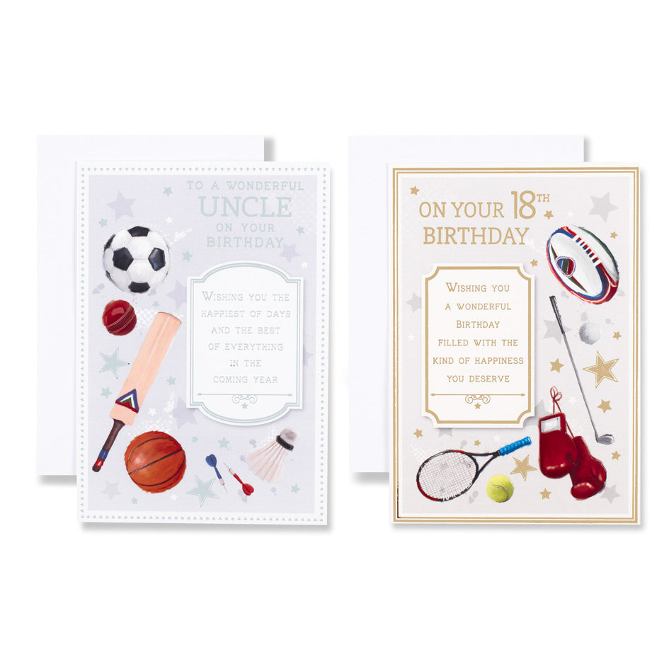 12pk Cards C50 Birthday Uncle - Tiger Feet Ireland