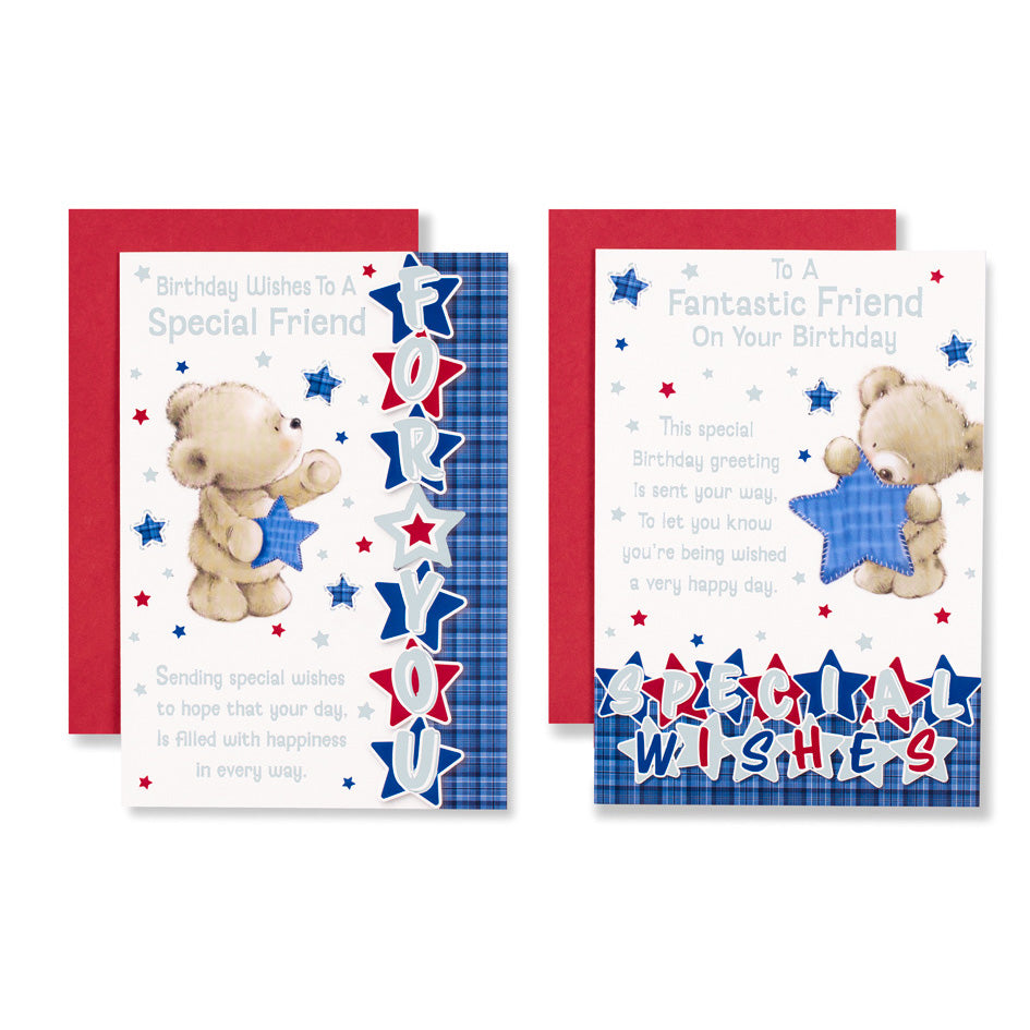 12pk Cards C50 Birthday Friend - Tiger Feet Ireland