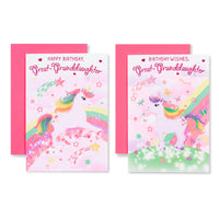 12pk Cards C50 Birthday Great-Granddaughter - Tiger Feet Ireland